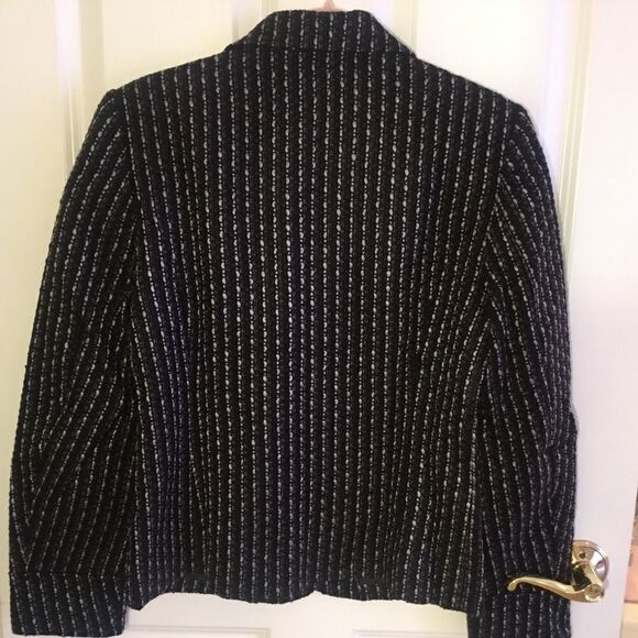 NWT Monterey Bay Black & Grey Boucle Jacket Women’s Sz. 8 - Picture 5 of 8
